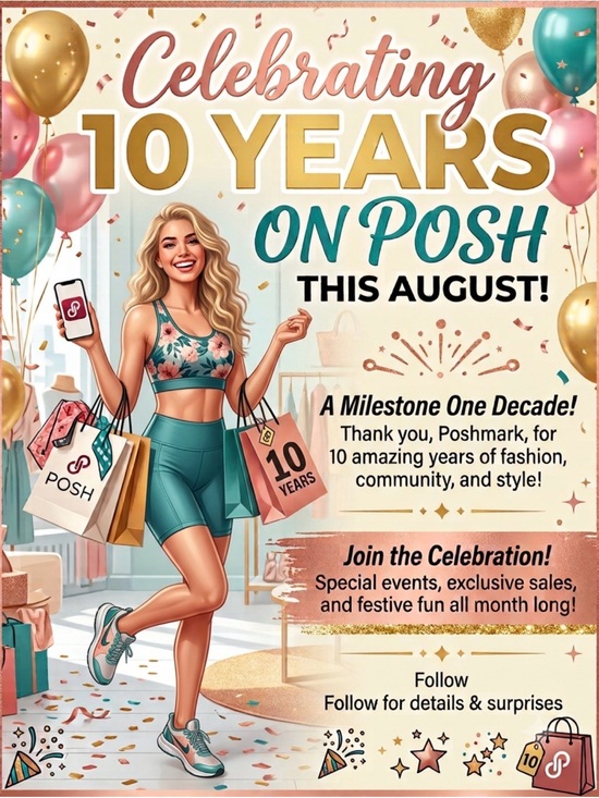 Other - Like flyer 10 years on Poshmark! to be notified
